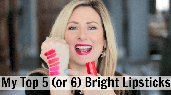 MsGoldgirl Top 5 Bright Lipsticks