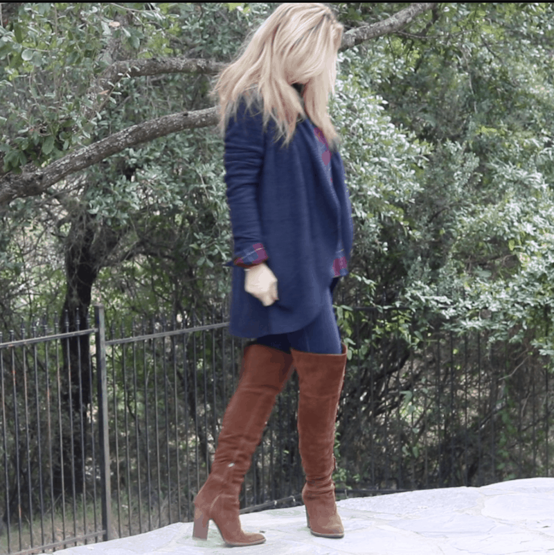 Barefoot Dreams Cardigan Dolce Vita Over The Knee Boots MsGoldgirl